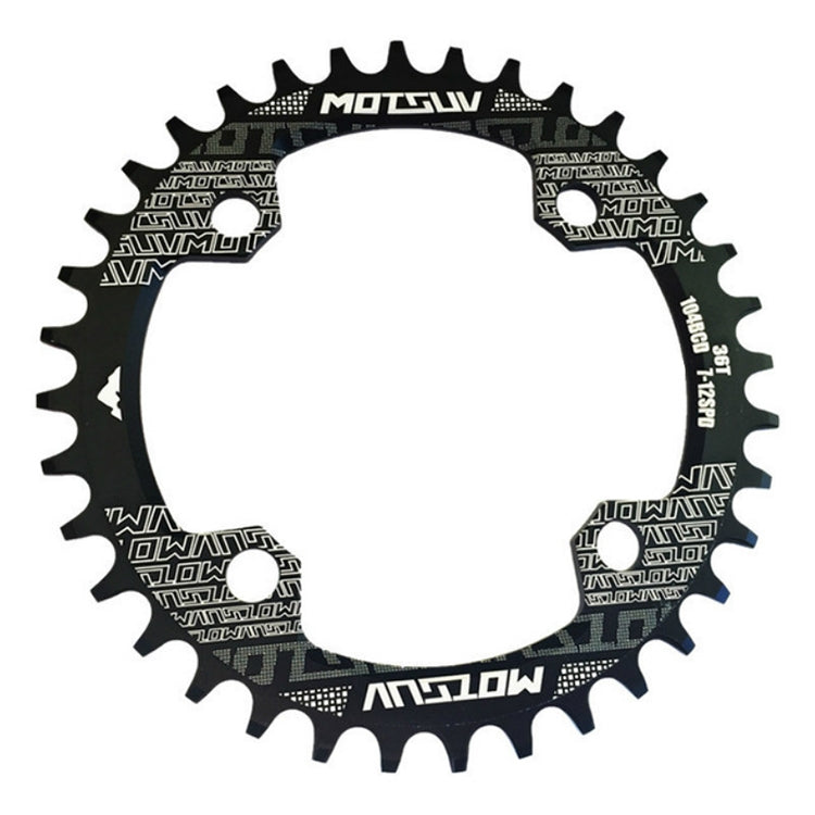 MOTSUV Placa de Dentes Redonda Estreita Larga para MTB Bicicleta 104BCD, Disco 32T, Disco 34T, Disco 36T, Disco 38T, Placa Elíptica 32T, Placa Elíptica 34T, Placa Elíptica 36T, Placa Elíptica 38T