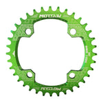 MOTSUV Placa de Dentes Redonda Estreita Larga para MTB Bicicleta 104BCD, Disco 32T, Disco 34T, Disco 36T, Disco 38T, Placa Elíptica 32T, Placa Elíptica 34T, Placa Elíptica 36T, Placa Elíptica 38T