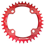 MOTSUV Placa de Dentes Redonda Estreita Larga para MTB Bicicleta 104BCD, Disco 32T, Disco 34T, Disco 36T, Disco 38T, Placa Elíptica 32T, Placa Elíptica 34T, Placa Elíptica 36T, Placa Elíptica 38T