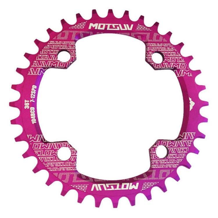 MOTSUV Placa de Dentes Redonda Estreita Larga para MTB Bicicleta 104BCD, Disco 32T, Disco 34T, Disco 36T, Disco 38T, Placa Elíptica 32T, Placa Elíptica 34T, Placa Elíptica 36T, Placa Elíptica 38T