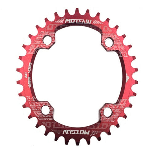 MOTSUV Placa de Dentes Redonda Estreita Larga para MTB Bicicleta 104BCD, Disco 32T, Disco 34T, Disco 36T, Disco 38T, Placa Elíptica 32T, Placa Elíptica 34T, Placa Elíptica 36T, Placa Elíptica 38T