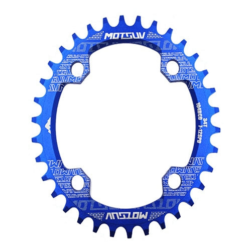 MOTSUV Placa de Dentes Redonda Estreita Larga para MTB Bicicleta 104BCD, Disco 32T, Disco 34T, Disco 36T, Disco 38T, Placa Elíptica 32T, Placa Elíptica 34T, Placa Elíptica 36T, Placa Elíptica 38T