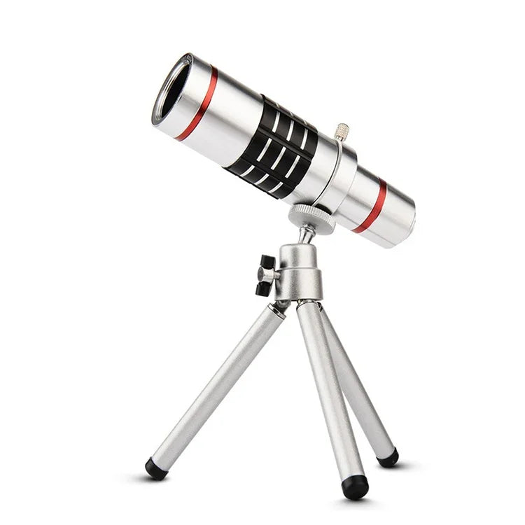 Acessórios para Telemóvel Telescópio Bolanke para Exterior Lente Telefoto para Fotografia com Clipe Metálico Universal, 12X, 18X