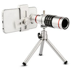 Acessórios para Telemóvel Telescópio Bolanke para Exterior Lente Telefoto para Fotografia com Clipe Metálico Universal, 12X, 18X