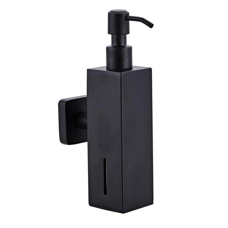 Dispenser Manual de Sabão Montado na Parede em Aço Inoxidável 304, Montagem Quadrada na Parede, Montagem Redonda na Parede, Quadrado para Mesa, Redondo para Mesa