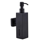 Dispenser Manual de Sabão Montado na Parede em Aço Inoxidável 304, Montagem Quadrada na Parede, Montagem Redonda na Parede, Quadrado para Mesa, Redondo para Mesa