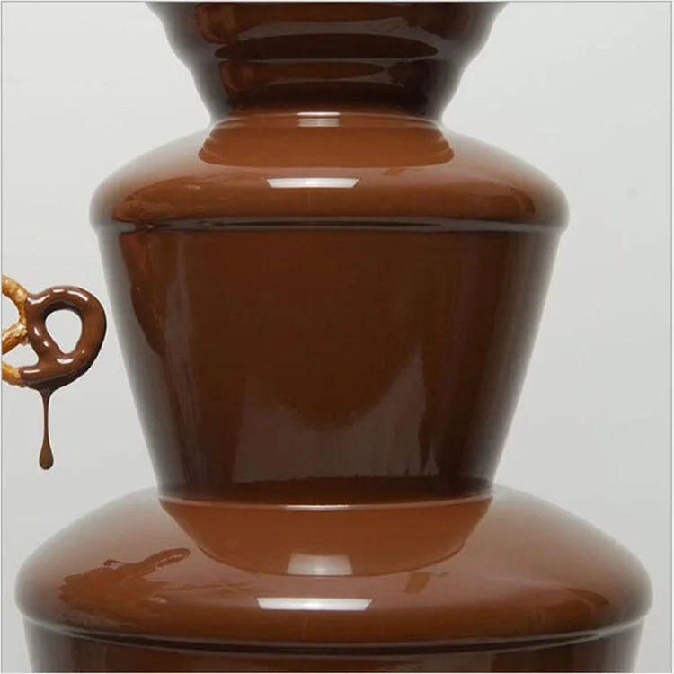 Fonte de chocolate elétrica de 4 camadas, máquina de fondue de chocolate derretido em cascata, 4 níveis