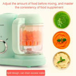 Máquina Multifuncional para Preparar Comida de Bebé, Vaporizador, Misturador e Triturador, Máquina de Suplemento Alimentar, Plugue EU