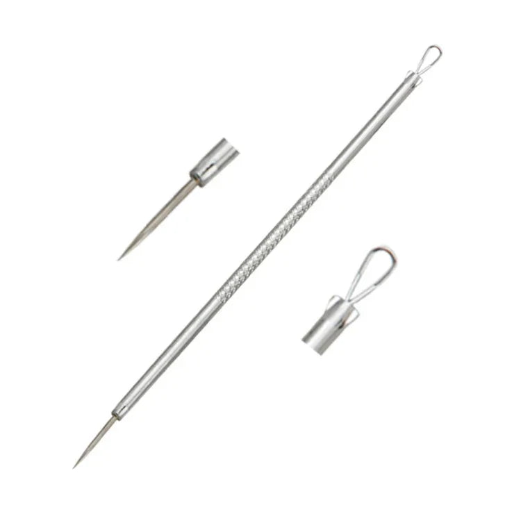 Conjunto de 7 em 1 de Agulhas para Acne em Aço Inoxidável Extrator de Acne Agulha para Acne