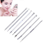 Conjunto de 7 em 1 de Agulhas para Acne em Aço Inoxidável Extrator de Acne Agulha para Acne