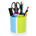 Suporte de Canetas Redondo de Escritório Multifuncional Colorido e Destacável, Suporte de Canetas Redondo
