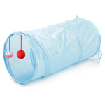 Suprimentos para animais de estimação, túnel de papel para gato em forma de anel, canal para gato dobrável bidirecional, azul, vermelho, azul celeste, preto, vermelho rosa, verde
