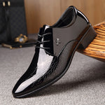 Sapatos Masculinos de Couro com Textura de Crocodilo Brilhante e Bico Apontado, 38, 39, 40, 41, 42, 43, 44, 45