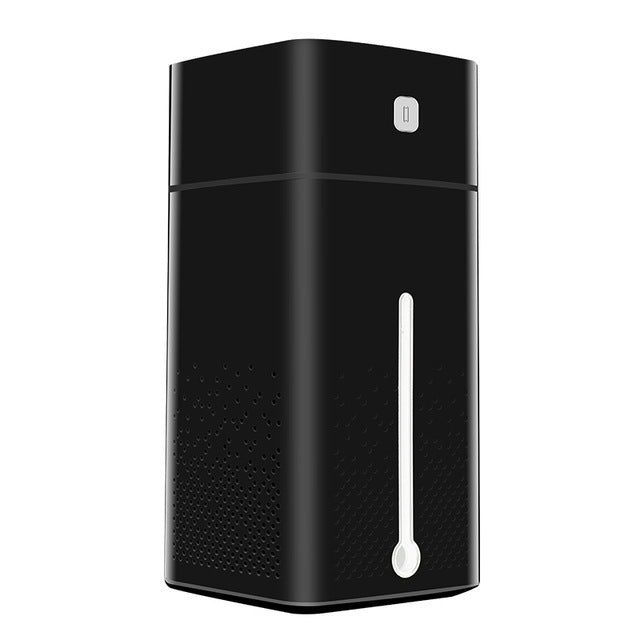 Humidificador de Ar Ultrassónico Difusor de Aroma de Óleo Essencial USB Luz Noturna LED Pulverizador de Névoa Purificador, 1000ml