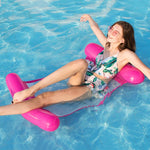 Rede Flutuante Dobrável com Encosto de Dupla Utilização, Tamanho: 120 x 75cm (Rosa Flor de Cerejeira), Tamanho: 120 x 75cm (Amarelo), Tamanho: 120 x 75cm (Azul Céu), Tamanho: 120 x 75cm (Laranja)