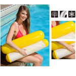 Rede Flutuante Dobrável com Encosto de Dupla Utilização, Tamanho: 120 x 75cm (Rosa Flor de Cerejeira), Tamanho: 120 x 75cm (Amarelo), Tamanho: 120 x 75cm (Azul Céu), Tamanho: 120 x 75cm (Laranja)