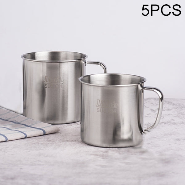 5 PCS Copo para Crianças em Aço Inoxidável 304 Extra Grosso com Tampa e Alça, Copo para Beber Água para Adultos e Crianças, 7cm sem tampa, 8cm com tampa, 9cm com tampa, 10cm com tampa, 11cm com tampa, 12cm com tampa