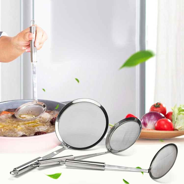 Stainless Steel Fruit Juice Soy Milk Oil Case Hot Pot Flour Dregs Filter Grease Leak, 10cm, 12cm, 16cm
