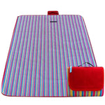 Esteira de Piquenique em Tecido Oxford 600D para Exterior, Esteira Impermeável para Piquenique, Esteira de Praia para Viagem na Primavera, 150*120, 150*180 PE Grelha Vermelha