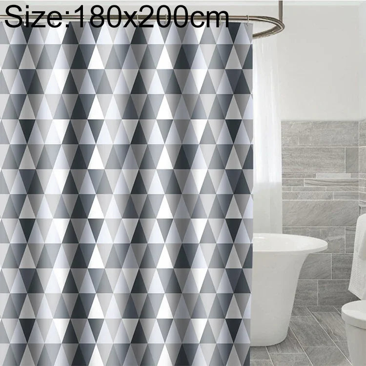 Cortinas para Casa de Banho em Tecido de Poliéster Impermeável e Antimofo, 80x180cm, 80x200cm, 100x180cm, 100x200cm, 120x180cm, 120x200cm, 150x180cm, 150x200cm, 180x180cm, 180x200cm, 200x180cm, 200x200cm, 220x200cm, 240x200cm, 260x200cm, 280x200cm