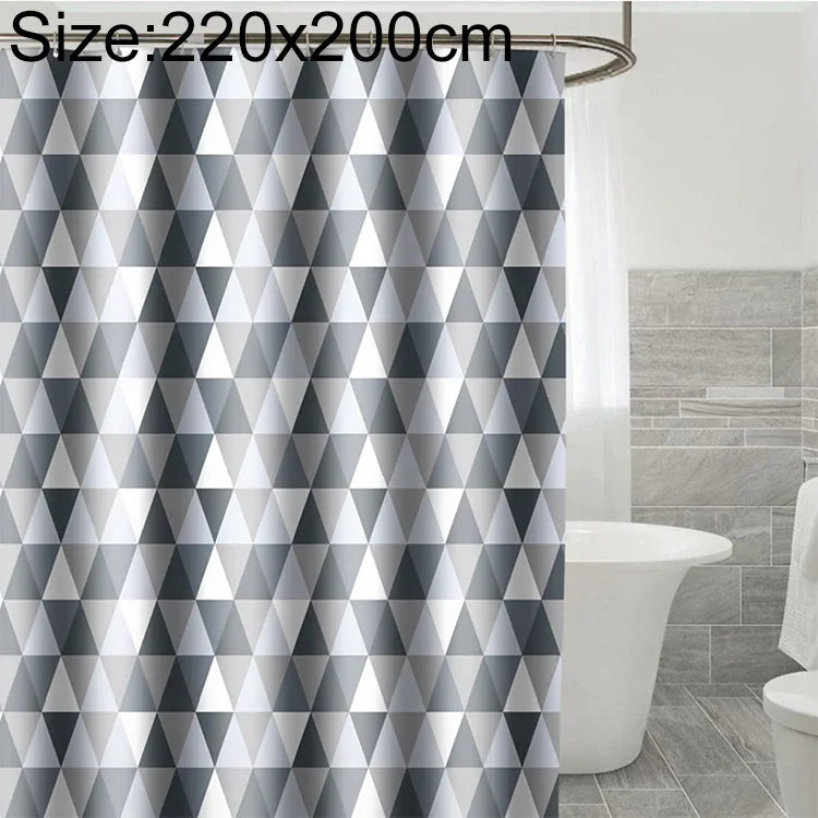 Cortinas para Casa de Banho em Tecido de Poliéster Impermeável e Antimofo, 80x180cm, 80x200cm, 100x180cm, 100x200cm, 120x180cm, 120x200cm, 150x180cm, 150x200cm, 180x180cm, 180x200cm, 200x180cm, 200x200cm, 220x200cm, 240x200cm, 260x200cm, 280x200cm