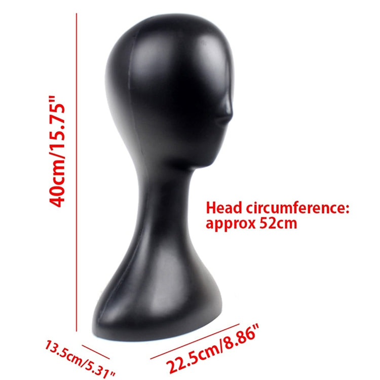 Cabeça de Manequim Feminino de Plástico Modelo de Cabeça de Mannequin Espuma Suporte para Exposição de Perucas, Óculos Branco/Preto/Natural