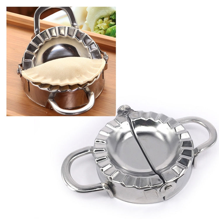Cortador de massa para fazer bolinhos em aço inoxidável, molde para bolinhos, acessórios de cozinha, ferramentas de pastelaria, grande 9,7cm com caixa branca, pequeno 7,7cm com caixa branca, faca redonda para bolinhos 8,3, faca redonda para bolinhos 7,3