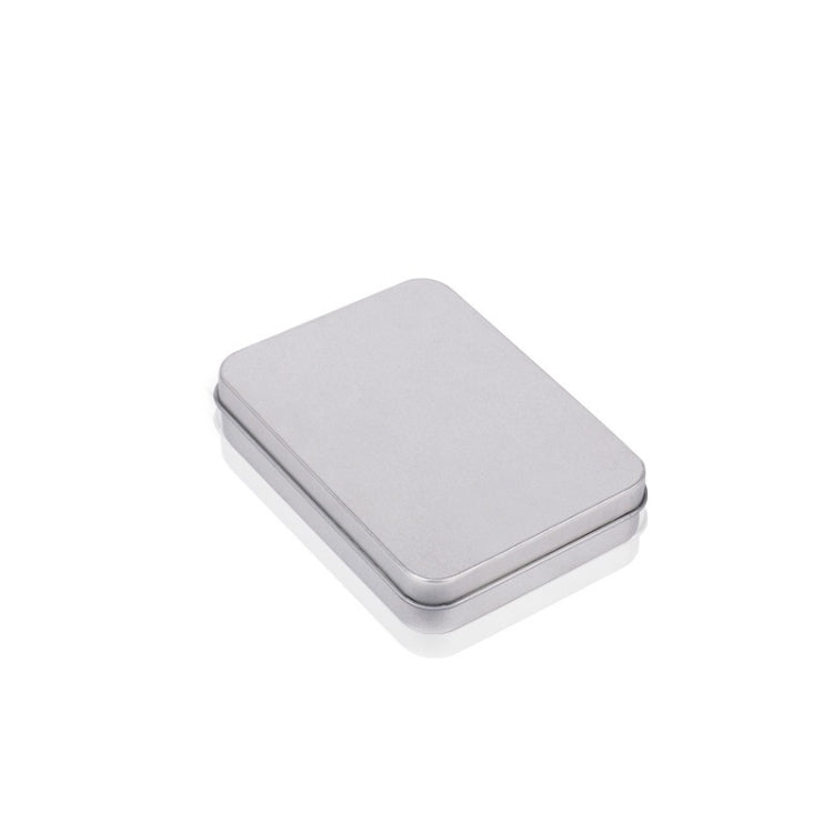 Caixa de Armazenamento Retangular de Metal para Cartões de Visita, 11,5x8,5x2,2cm