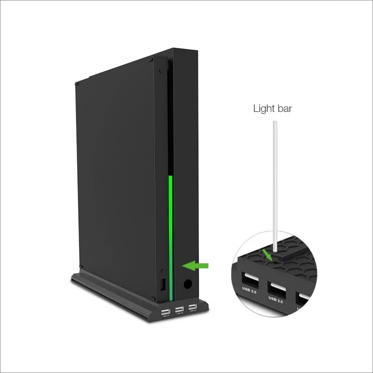 Base Vertical de Dissipação de Calor DOBE TYX-1768 com Ventoinha de Arrefecimento para Consola Xbox One X, TYX-1768