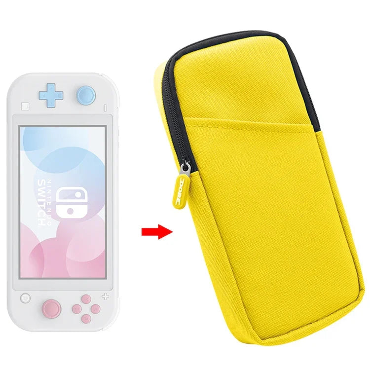 Estojo de Armazenamento Mini para Host com Fecho e Bolsa de Nylon Macia para Switch Lite