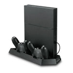 Suporte Multifuncional para Consola KJH PSLIM-03 com Ventoinha de Arrefecimento e Carregador para PS4 / SLIM, PSLIM-03