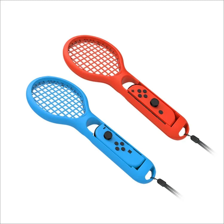 BODE Punho Pequeno Esquerdo e Direito para Raquete de Ténis NS Empunhadura de Jogo Esportivo TNS1843 para Switch, Raquete de Ténis (Vermelho e Azul)