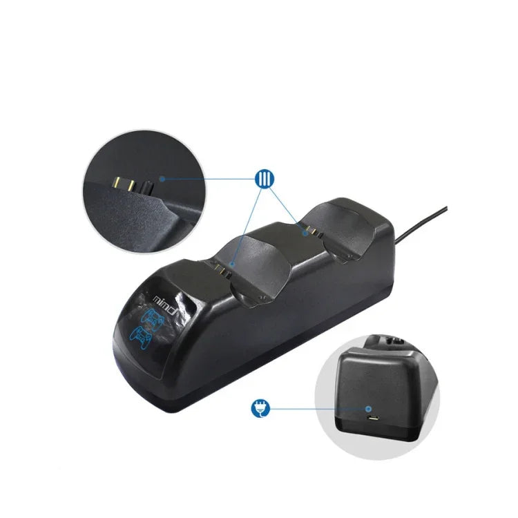 Base de Carregamento USB Dupla com Indicador LED para Comando Sem Fios PS4, SND-401
