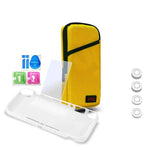 Bolsa de Armazenamento para Host iplay com Filme Temperado + Tampa para Joystick + Capa Protetora 7 em 1 para Switch Lite