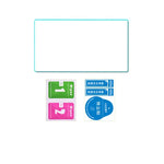 Bolsa de Armazenamento para Host iplay com Filme Temperado + Tampa para Joystick + Capa Protetora 7 em 1 para Switch Lite