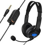 Auriculares Grandes Bilaterais para Chat de Voz na Internet PS4, Auriculares Grandes