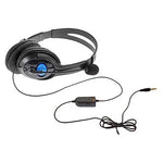 Auriculares Grandes Bilaterais para Chat de Voz na Internet PS4, Auriculares Grandes