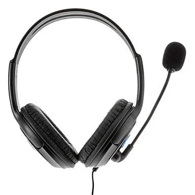 Auriculares Grandes Bilaterais para Chat de Voz na Internet PS4, Auriculares Grandes