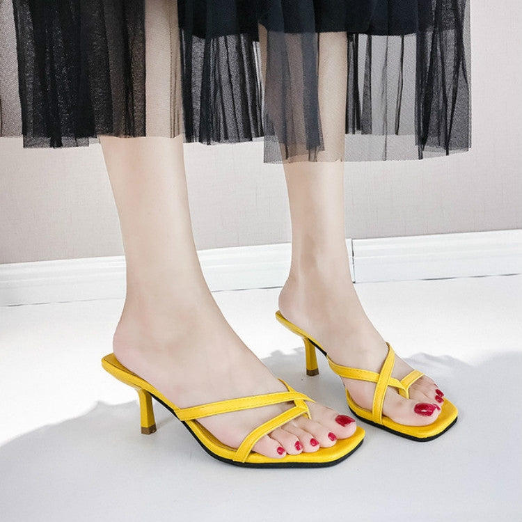Sandálias de Salto Alto Femininas de Moda com Bico Apontado, Tamanhos: 34, 35, 36, 37, 38, 39