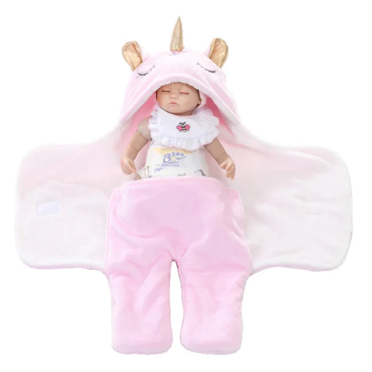Manta de Bebé de Flanela Dupla para Inverno