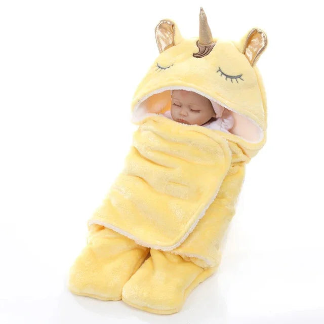 Manta de Bebé de Flanela Dupla para Inverno