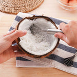 Raspador de Coco em Aço Inoxidável com Cabo Todo em Aço, Raspador de Escamas de Peixe, Semeador