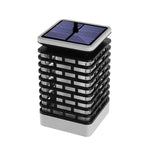 Luz paisagística LED solar com indução, lâmpada de chama, lanterna de jardim exterior impermeável