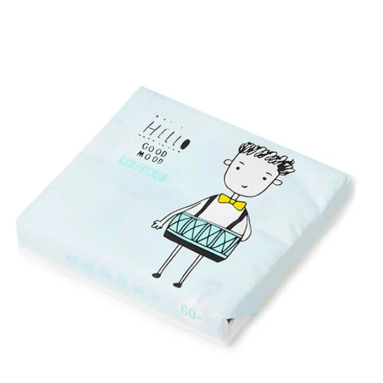 Guardanapo de Papel com Estampa Colorida de Desenho Animado para Uso Doméstico, Entrega de Cor Aleatória, Papel de Desenho Animado