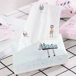 Guardanapo de Papel com Estampa Colorida de Desenho Animado para Uso Doméstico, Entrega de Cor Aleatória, Papel de Desenho Animado