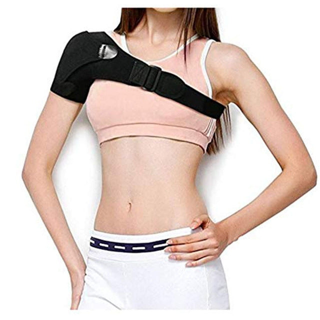 Correia de Ombro Ajustável para Desporto com Proteção Anti-riscos, Correias de Ombro com Proteção (Preto)