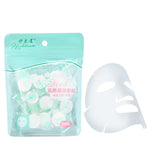 20 Unidades / Pacote Máscara de Papel Comprimido Máscara Descartável de Algodão para Cuidados da Pele Máscara Facial para Mulheres