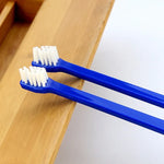 10 Unidades de Escova de Dentes para Cão e Gato, Cuidados Orais Eficazes para Animais, Cabo Azul + Cerdas Médias