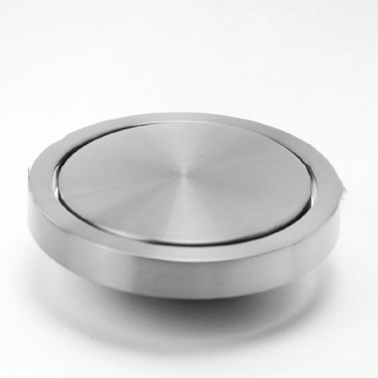 Tampa de Balde de Lixo de Bancada de Cozinha em Aço Inoxidável Embutido com Tampa Basculante, Redondo com Diâmetro de 20cm, Espelho Redondo com Diâmetro de 24,5cm, Quadrado 16,2x22,7cm