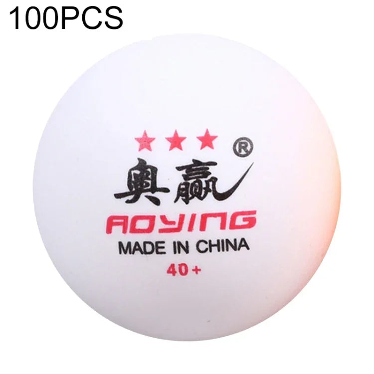 ROYING 10 PCS Bola de Treino Profissional de Ténis de Mesa ABS, Diâmetro: 40mm, Branco 3 Estrelas, Laranja 3 Estrelas